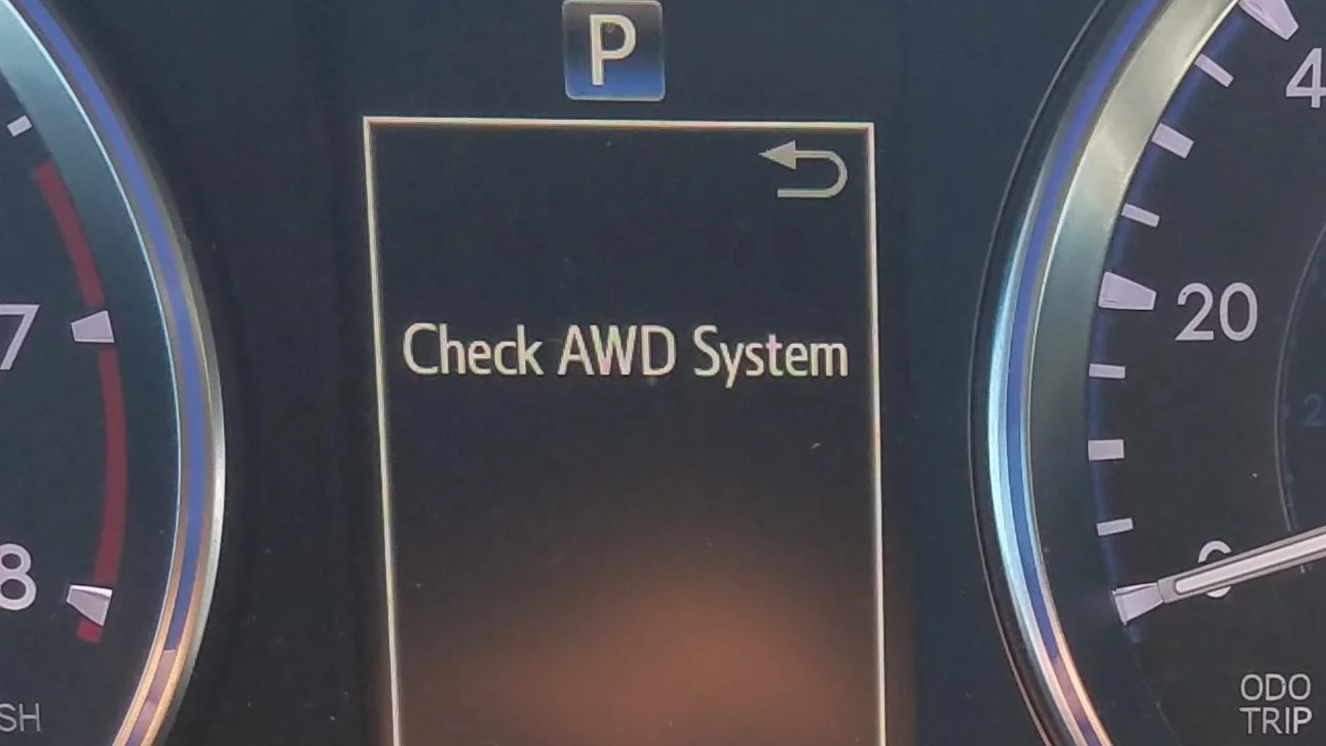 Check Awd System Toyota Highlander